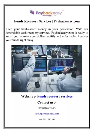 funds recovery services paybackeasy com