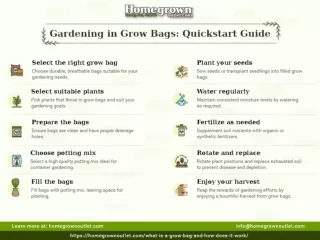 Gardening in grow bags change