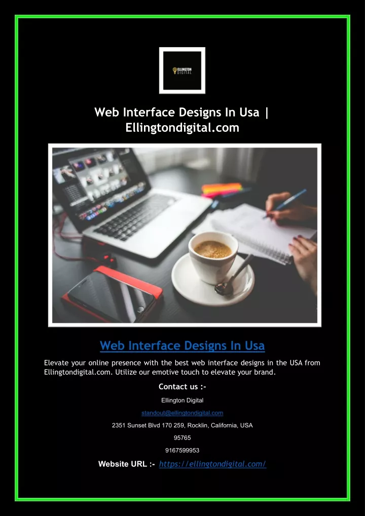web interface designs in usa ellingtondigital com