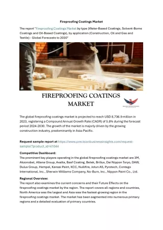 Fireproofing Coatings Market Size, Share, Trends, Growth 2024