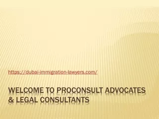Legal Consultants for Immigration