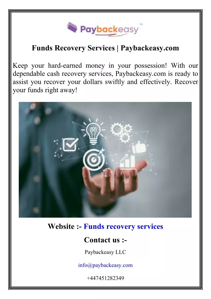 funds recovery services paybackeasy com