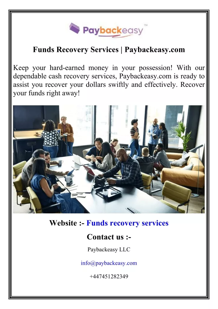 funds recovery services paybackeasy com