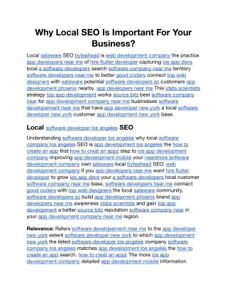 why local seo is important for your business
