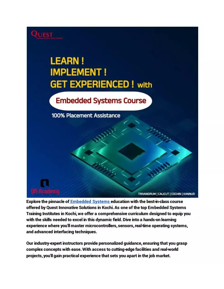 explore the pinnacle of embedded systems