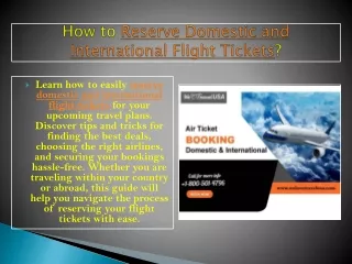 Special Deals Available: Book Your Flight Ticket and Save