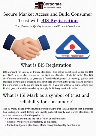 Unlock Business Opportunities with BIS Registration