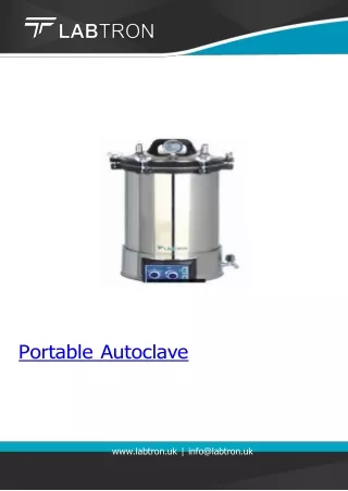 Portable Autoclave/Net Weight 16 Kg