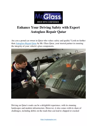 Enhance Your Driving Safety with Expert  Autoglass Repair Qatar