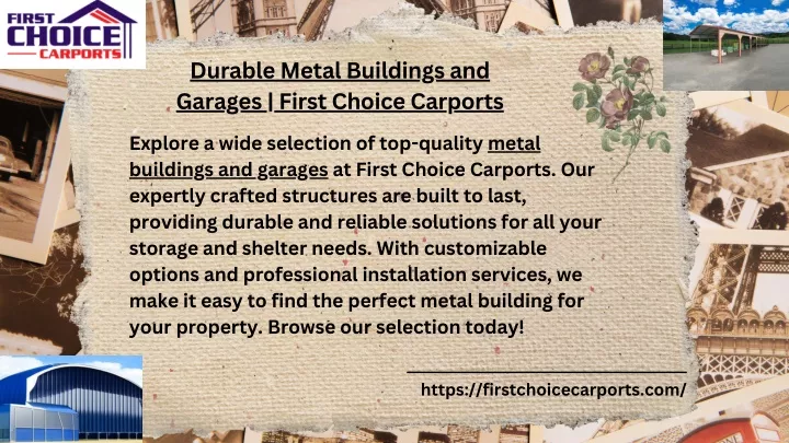 durable metal buildings and garages first choice