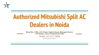 Mitsubishi Split AC Dealers in Noida