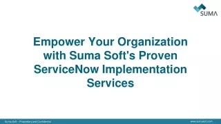 ServiceNow Implementation Services
