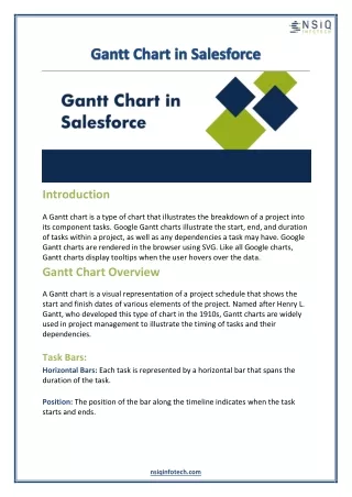 Gantt Chart in Salesforce