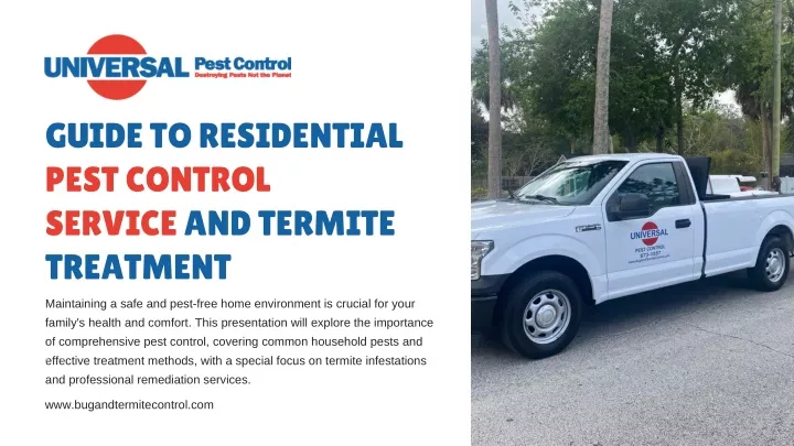 guide to residential pest control service