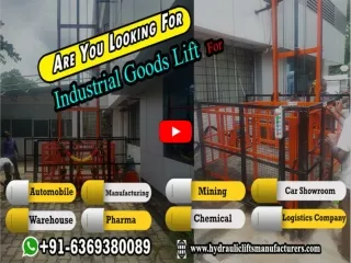 Goods Lift Manufacturers in Salem