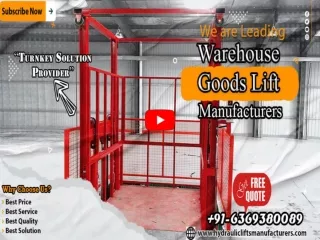 Goods Lift Manufacturers in Namakkal