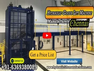 Goods Lift Manufacturers in Sivakasi