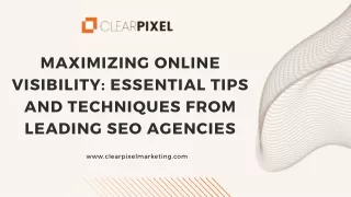 Maximizing Online Visibility Essential Tips and Techniques from Leading SEO Agencies