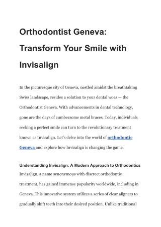 Orthodontist Geneva_ Transform Your Smile with Invisalign (1)