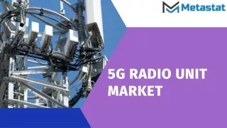 5G Radio Unit Market Size, Share, Growth, Trends and Forecast to 2030
