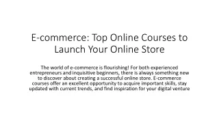 How to start own online store