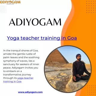 The Supportive Community of Adiyogam's Yoga Teacher Training in Goa