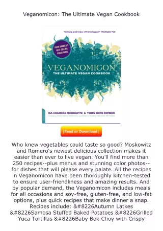 [PDF]❤READ⚡ Veganomicon: The Ultimate Vegan Cookbook