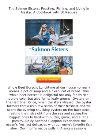 PDF✔Download❤ The Salmon Sisters: Feasting, Fishing, and Living in Alaska: