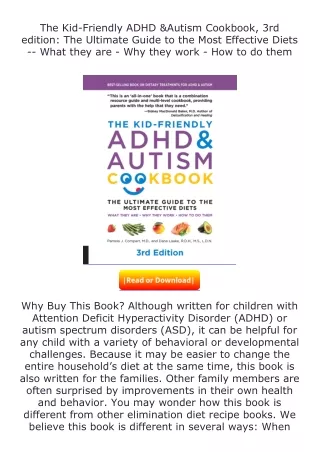 PDF✔Download❤ The Kid-Friendly ADHD & Autism Cookbook, 3rd edition: The Ult