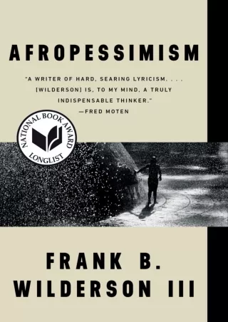 [PDF⚡READ❤ONLINE]  Afropessimism