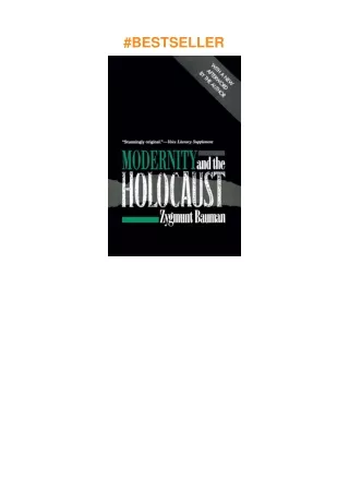Pdf⚡️(read✔️online) Modernity and the Holocaust