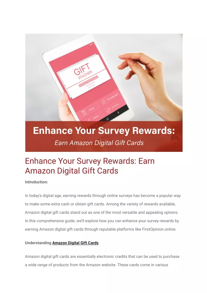 enhance your survey rewards earn amazon digital