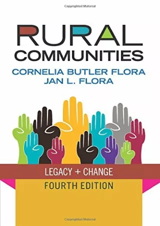 ⚡[PDF]✔ Rural Communities: Legacy and Change