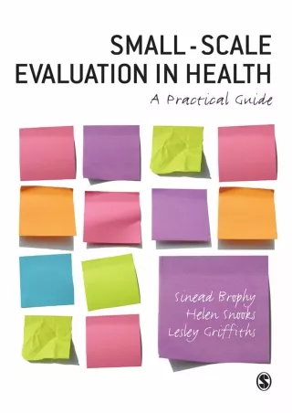 ⚡Read✔[PDF]  Small-Scale Evaluation in Health: A Practical Guide