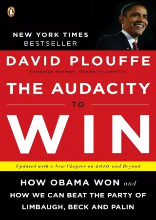 PDF/READ❤  The Audacity to Win: How Obama Won and How We Can Beat the Party of Limbaugh,