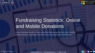 Fundraising Stats. Online and Mobile Donation