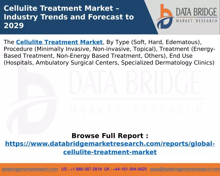 cellulite treatment market industry trends