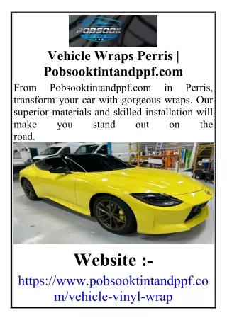 Vehicle Wraps Perris Pobsooktintandppf.com