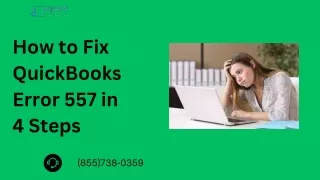 how to fix quickbooks error 557 in 4 steps