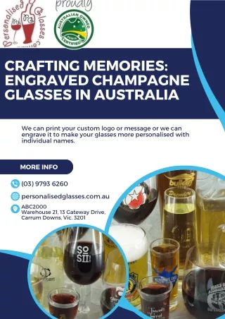 Crafting Memories -Engraved Champagne Glasses in Australia