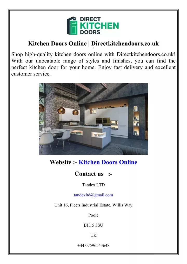 kitchen doors online directkitchendoors