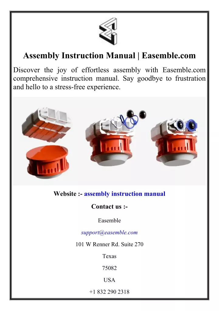 assembly instruction manual easemble com