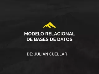 modelo relacional de bases de datos