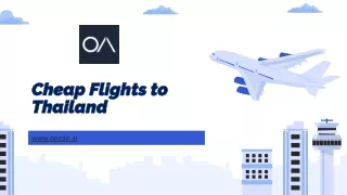 Cheap Flights to Thailand - www.oneair.ai