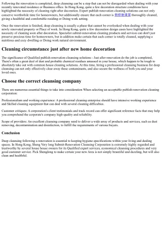 Critical guideline to picking an excellent write-up-renovation cleansing company