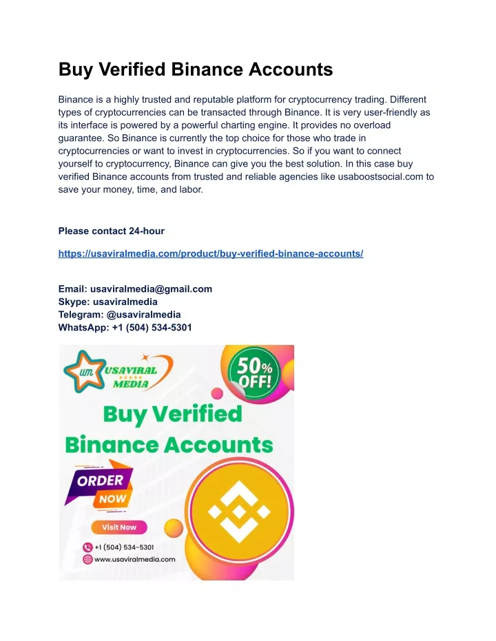 buy verified binance accounts