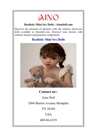 Realistic Mini Sex Dolls  Ainodoll.com