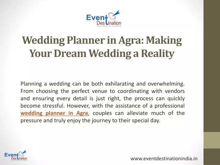 wedding planner in agra making your dream wedding a reality