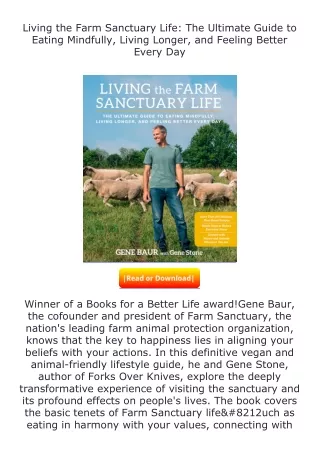 ✔️READ ❤️Online Living the Farm Sanctuary Life: The Ultimate Guide to Eatin