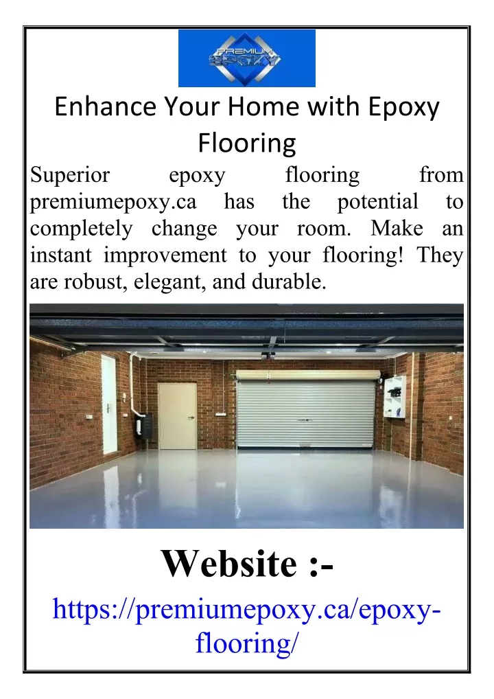 enhance your home with epoxy flooring superior